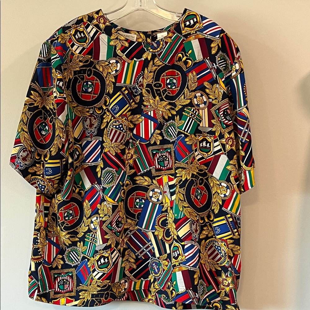 Colorful Graphic Short Sleeve Shirt
